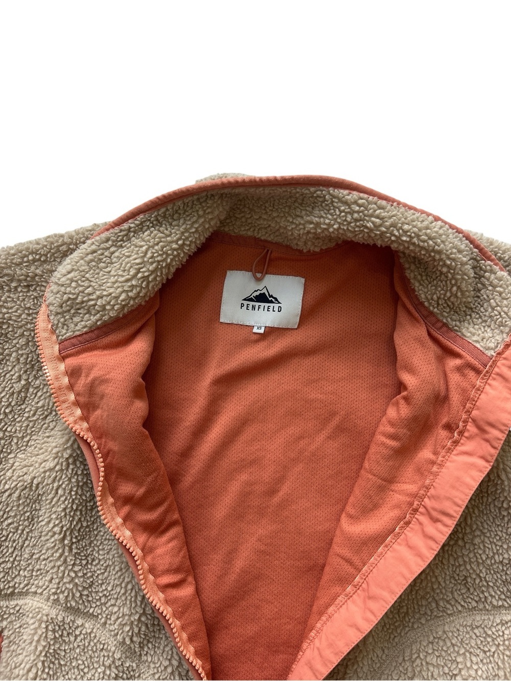 Penfield Sherpa Jacket with Rust Trim - Picture 3 of 7